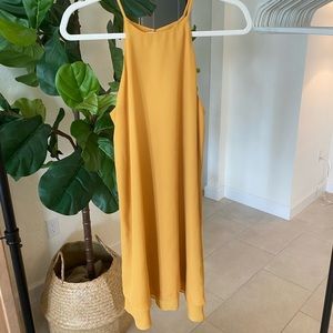 Yellow shift dress